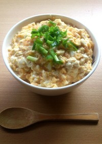 豆腐のふわふわ卵とじ丼◆