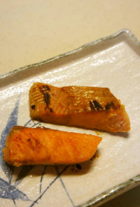 鮭の味噌酒粕漬け焼き・アレンジ～