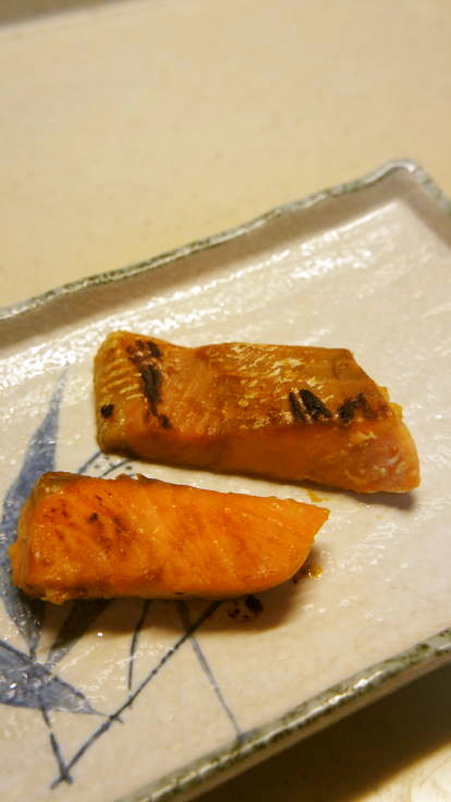 鮭の味噌酒粕漬け焼き・アレンジ～の画像
