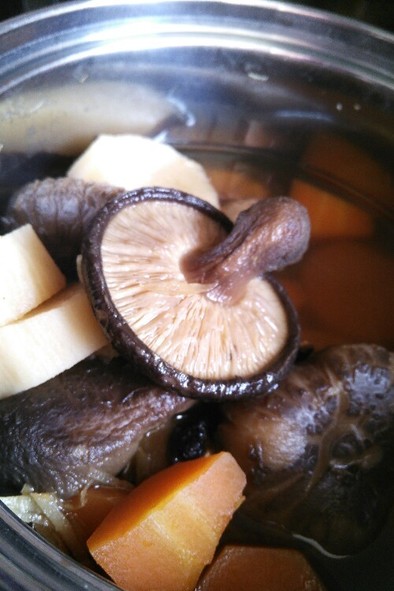 長芋を煮物で食べよう！干し椎茸と！の写真