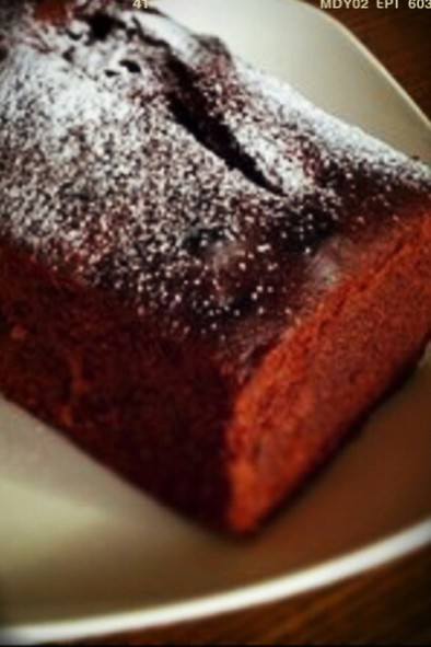 チョココアパウンドケーキの写真