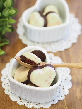 レンジで簡単♡苺とろける♡苺チョコ♡