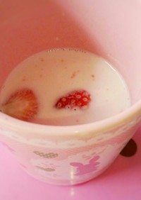 苺カルピス牛乳
