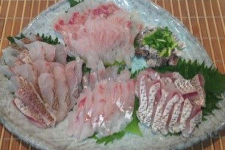 鯛のお造り 3種盛 レシピ 作り方 By Jyaico クックパッド