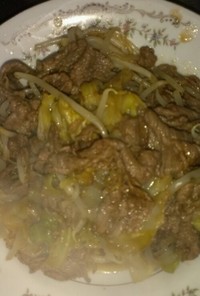 牛肉とキャベツの炒め物