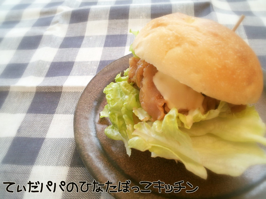うまうま♡カフェ風♡焼肉バーガーの画像