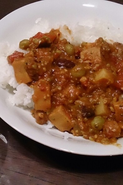 肉なし☆豆と高野豆腐のキーマカレーの写真