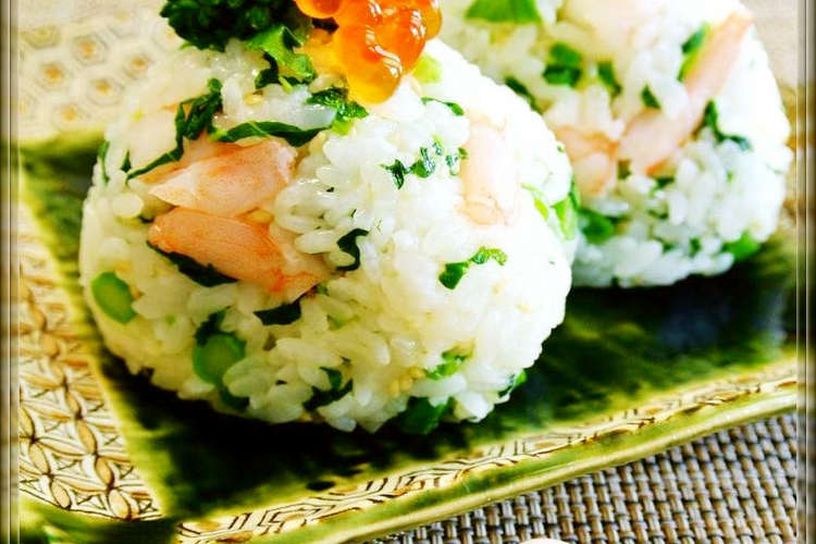 お花見弁当 菜の花とエビの春色おにぎり レシピ 作り方 By どんぴんたん クックパッド 簡単おいしいみんなのレシピが373万品