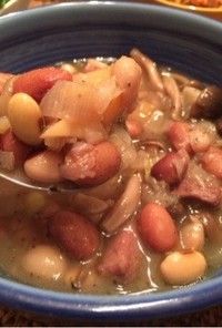 塩豚と豆のスープ★金時豆・花豆・圧力鍋