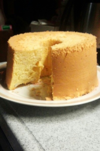 ゴマ風味豆乳シフォンケーキの写真