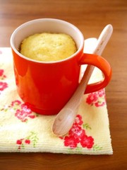 材料3つ♪レンジで簡単マグカップ蒸しパンの写真
