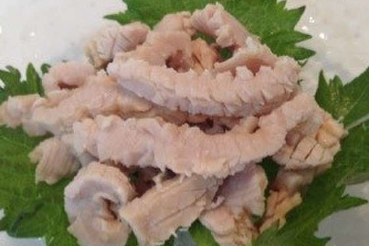 牛ミノ湯引き 胡麻油のニンニク塩ダレで レシピ 作り方 By Jyaico クックパッド