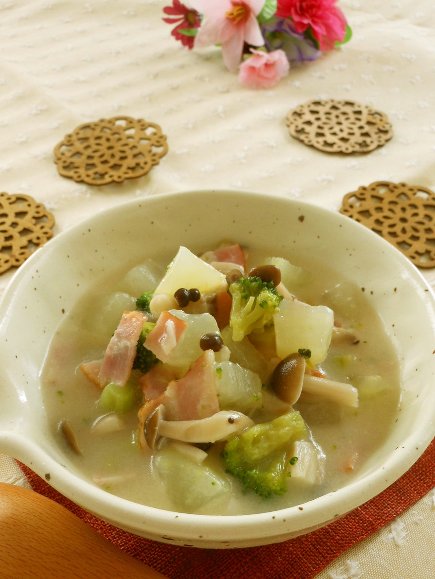 野菜を食べる♫大根のミルク味噌スープの画像