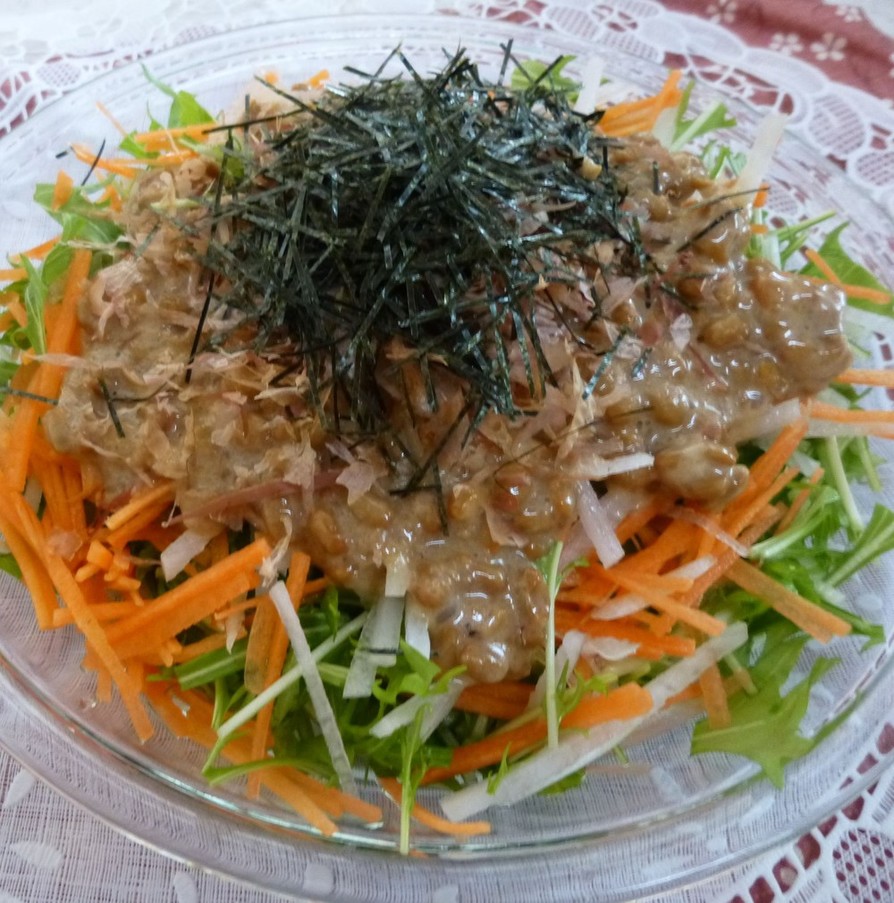 野菜モリモリ納豆サラダの画像