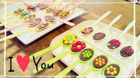 簡単大量デコスプーンチョコ♡バレンタイン