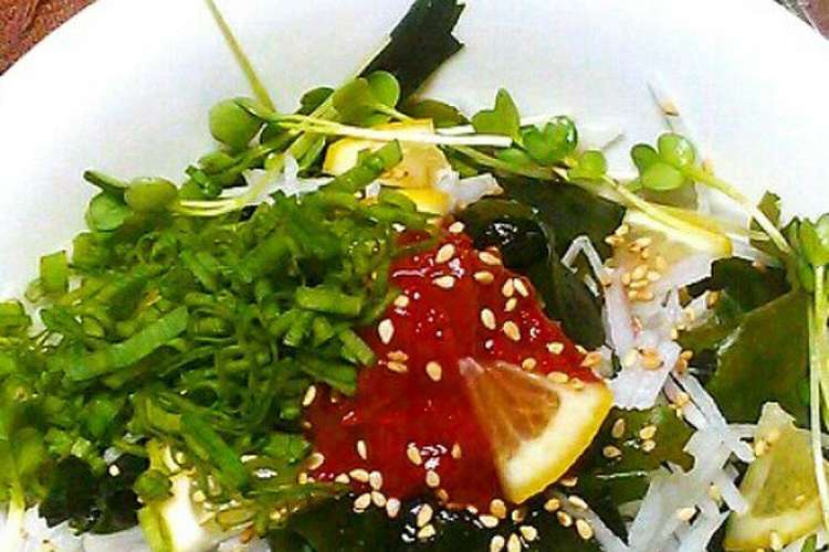海藻大根サラダ レシピ 作り方 By みきママ クックパッド 簡単おいしいみんなのレシピが355万品