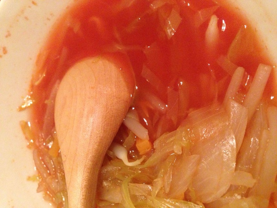 トマトジュースで作る！トマトスープ♡の画像