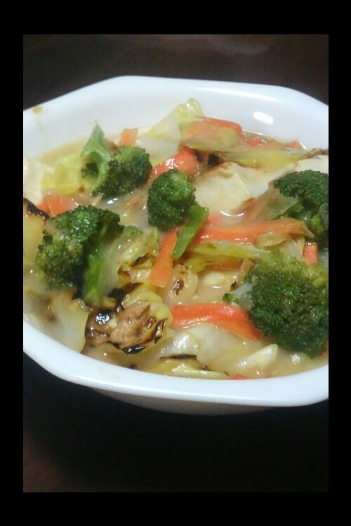 パスタソースで☆豆腐と野菜のクリーム煮の画像