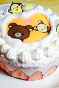 キャラチョコプレート★リラックマケーキ