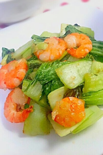 海老と小松菜の中華炒めの画像