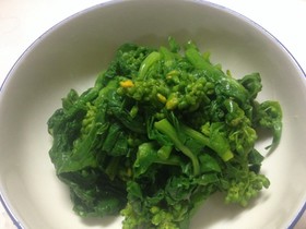 簡単菜の花のおひたしとからし和え♡