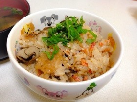 【覚書】桜海老とまいたけの炊き込みご飯の画像