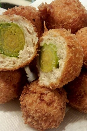 芽キャベツのチキンメンチカツ