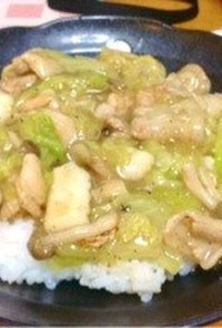 エビ☆イカたっぷり海鮮中華丼(^O^)