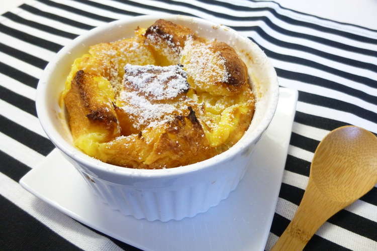 サクッとろ な甘いパンプティング レシピ 作り方 By ちび坊ママ クックパッド