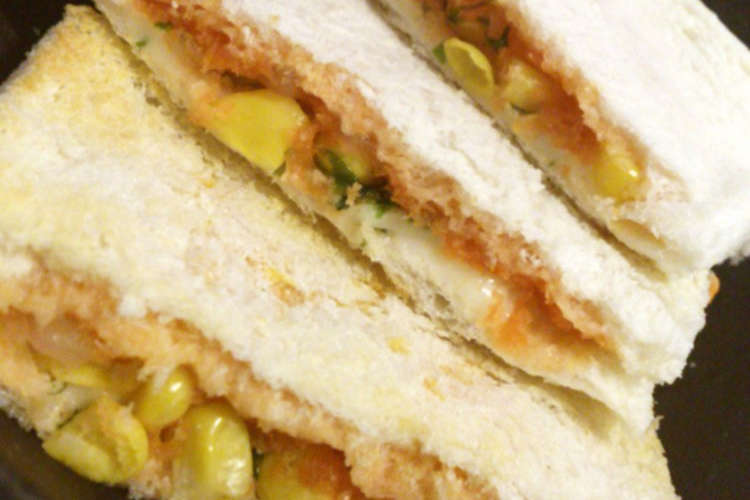 離乳食後期 野菜入りピザ風サンドイッチ レシピ 作り方 By りゃむまむ クックパッド
