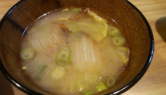 食事療法！！白菜味噌汁の画像