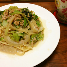 たっぷり野菜とツナの豆乳パスタ☻