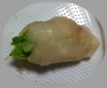 つぼみ菜の餅巻き の画像
