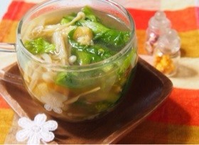 菜の花のカレー風味スープの画像
