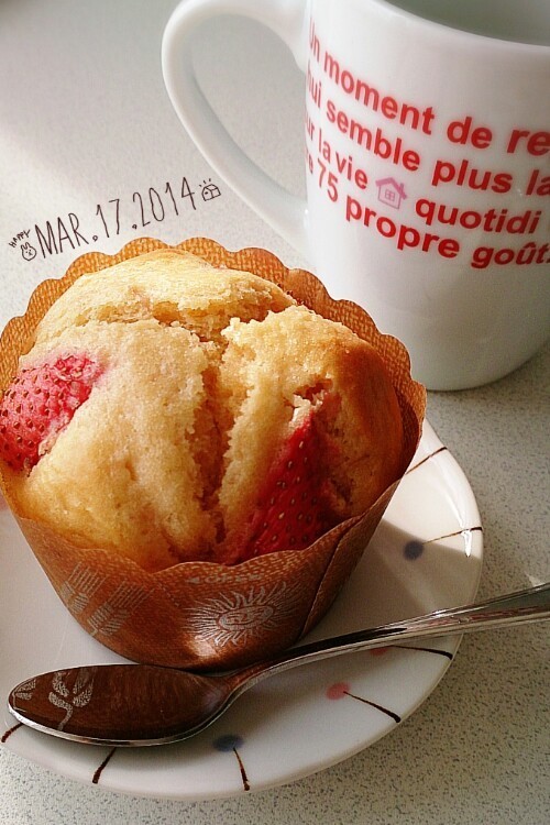 HMで簡単♥苺のカップケーキ♥の画像