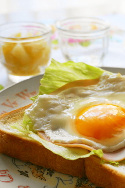 朝食に☆ハムエッグトーストの画像