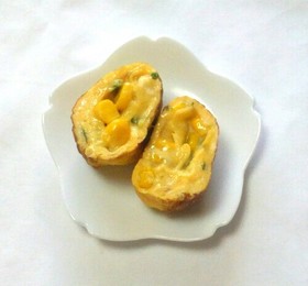 ふわふわ♡コーンマヨin卵焼き