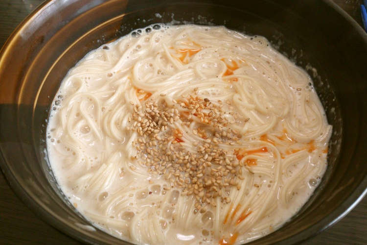 お鍋ひとつで 胡麻みるく冷や麦 レシピ 作り方 By Sato99ing クックパッド