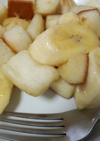 簡単バナナでフライパントースト