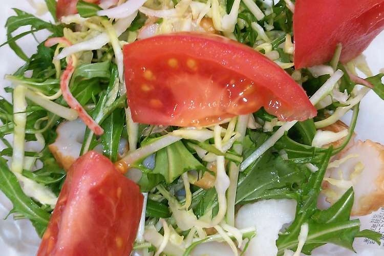 水菜とキャベツとちくわのサラダ レシピ 作り方 By ゆこりんの感覚料理 クックパッド 簡単おいしいみんなのレシピが355万品