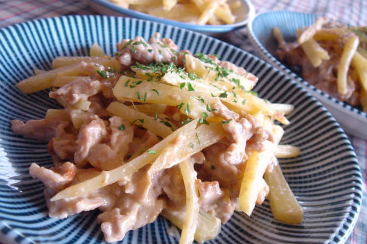 豚肉とジャガイモのマヨネーズ炒め レシピ 作り方 By Pine Avenue クックパッド 簡単おいしいみんなのレシピが361万品