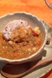 レンズ豆と根菜カレー