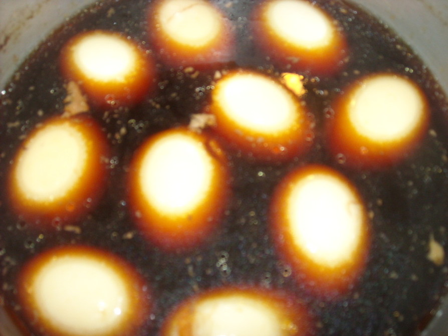 超簡単　残った煮汁で煮玉子の画像