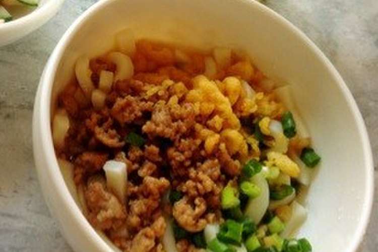 幼児食 そぼろたぬきうどん レシピ 作り方 By すてぃっち クックパッド 簡単おいしいみんなのレシピが366万品