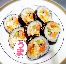 中毒♡簡単♡ツナマヨでキンパ♡