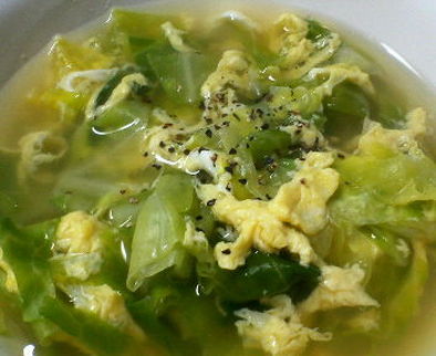 春キャベツのスープの写真