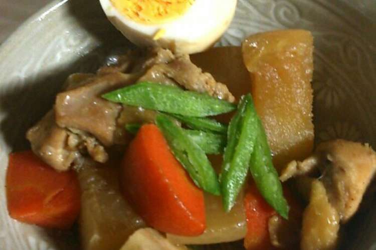 味染み 大根と鶏もも肉の煮物 レシピ 作り方 By ゆうこりんwwww クックパッド