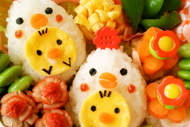 親子遠足キャラ弁 ひよこの親子おにぎり レシピ 作り方 By Sky S0417 クックパッド 簡単おいしいみんなのレシピが355万品