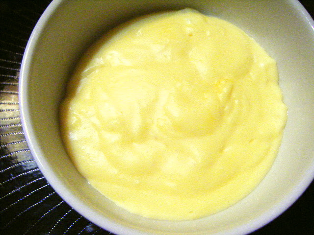 米粉でカスタードクリームの画像