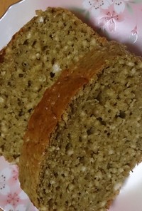 ズボラママのHMおから緑茶パウンドケーキ